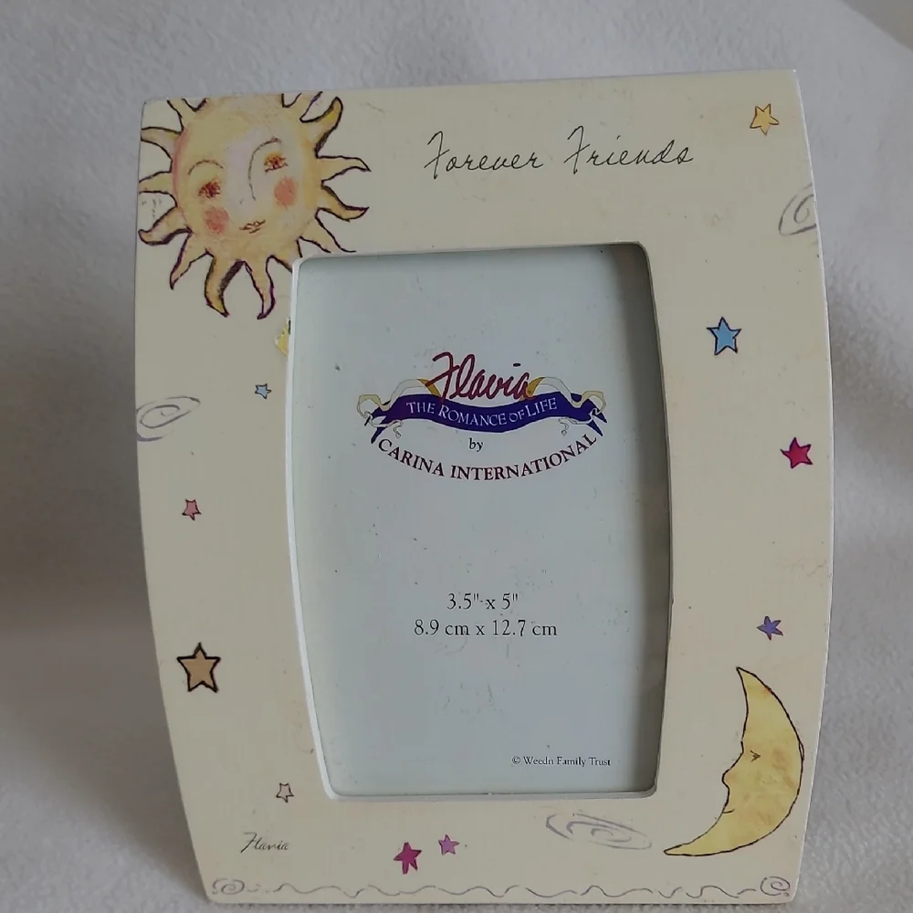 Flavia Picture Frame Photo Forever Friends Sun Moon Stars 6